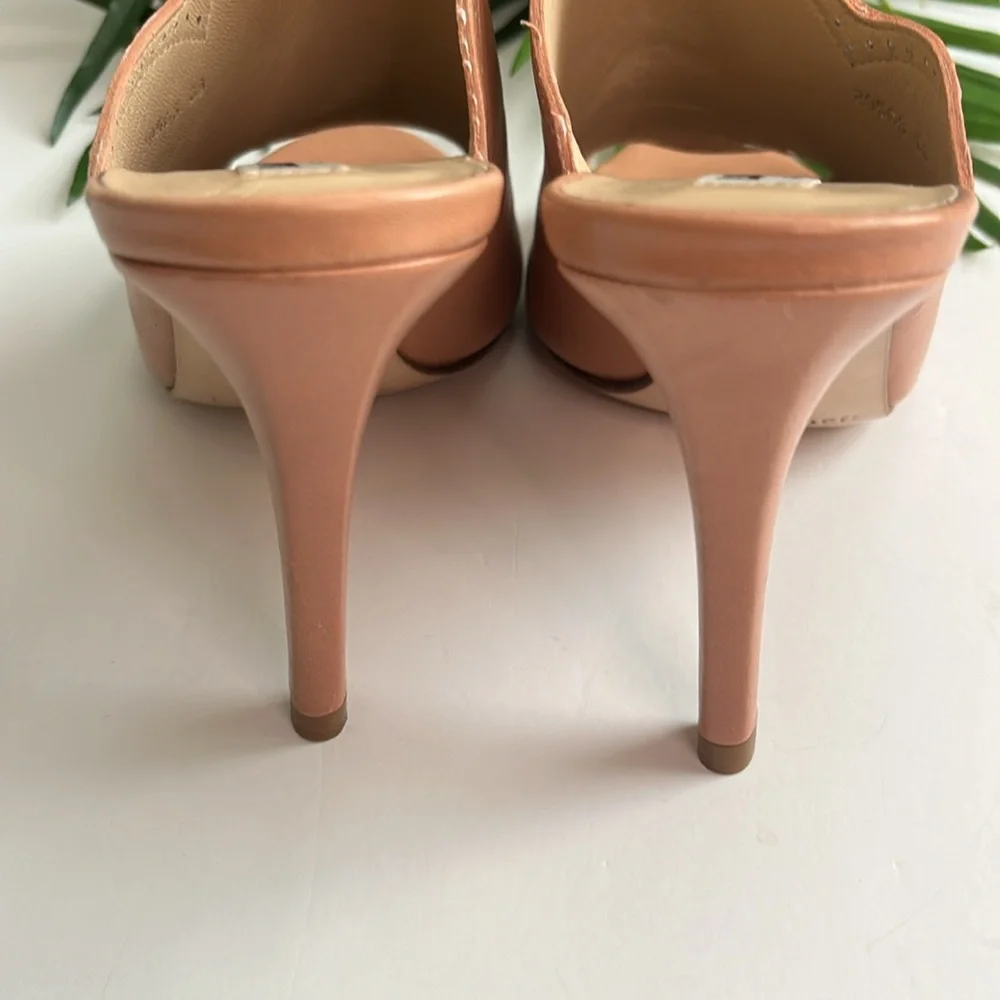 NWOT LK Bennett leather tan mule size 7.5 - Picture 6 of 11